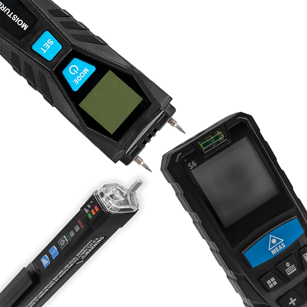 Moisture, Voltage & Distance Tools